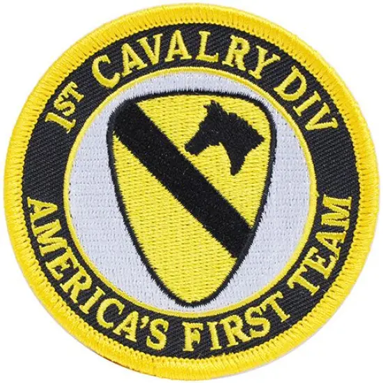 U.S. Army 1st Cavalry Division Patch America's First Team 3" {1}