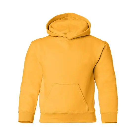 Gildan&reg; Heavy Blend Youth Hooded Long Sleeve Sweatshirt Gold {2}