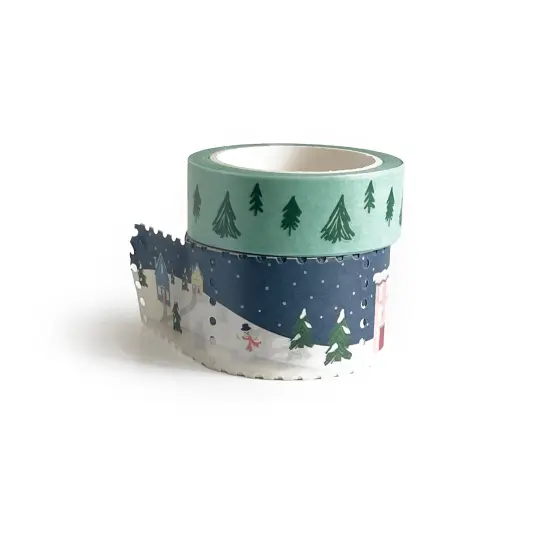 christmas village holiday washi tape (set of 2) | funday goods {1}