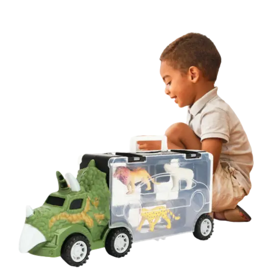 Kitcheniva Kids Triceratops Truck Dino Toy Gift Idea {1}