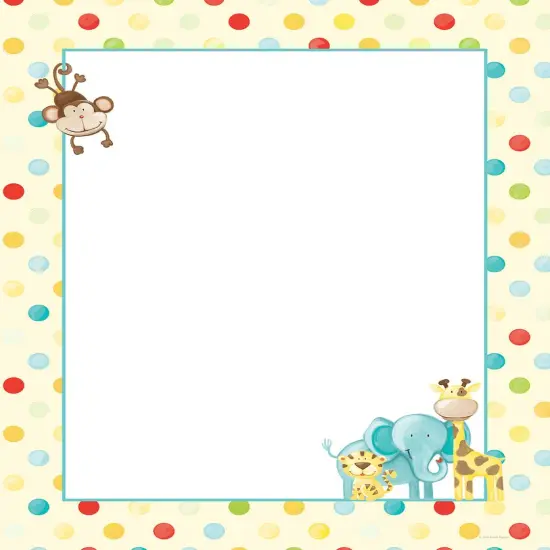 Great Papers! Baby Zoo Animals Stationery Letterhead, Invitations and Announcements, Printer Friendly, 8.5"x11", 80 Pack {1}