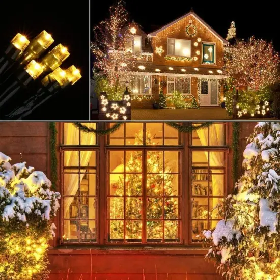 8 Modes Solar Christmas Lights for Outdoor Waterproof {2}