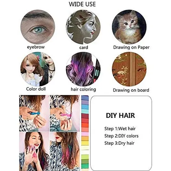 Kitcheniva Long Square Dry Pastels Soft Chalk Crafts {11}