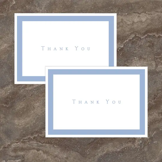 Great Papers! Thank You Note Card and White Envelope, Periwinkle, 4.75" x 3.375"(folded), 50 count {3}