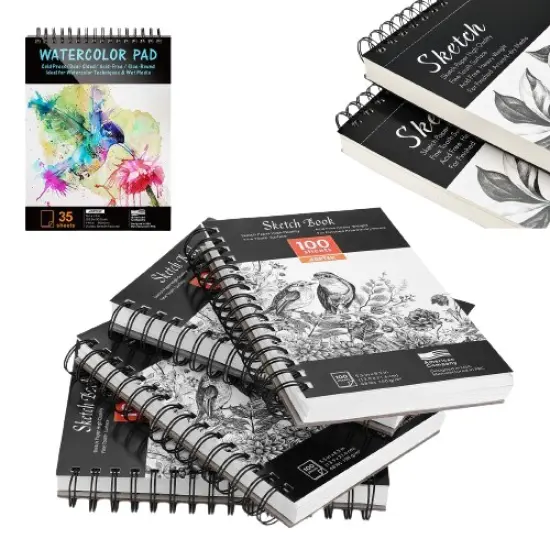 Watercolor Sketchbook Paper Pad for Dry/Wet Media {2}