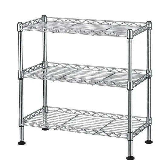 Adjustable Wire Shelving Rack for Commercial Garage and Kitchen Storage {2}