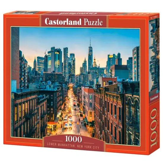 1000 Piece Jigsaw Puzzle, Lower Manhattan, New York City, NYC, City view puzzle, USA puzzles, Adult Puzzle, Castorland C-105083-2 {1}