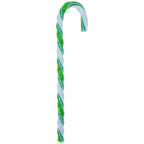 Northlight Twist Candy Cane Christmas Ornaments - 6" - Green and White - 12 ct {6}