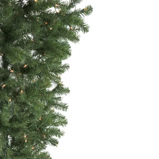 Northlight 5.5' Pre-Lit Medium Spruce Upside Down Artificial Christmas Tree - Clear Lights Green {3}