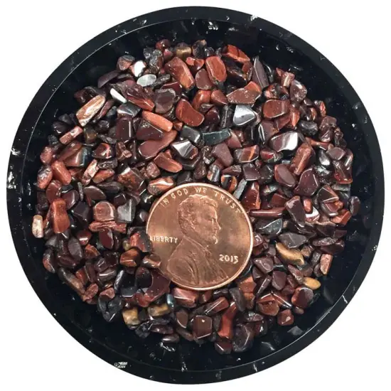 Red Tiger Eye Tiny Crystal Chips &ndash; Size 0 {2}