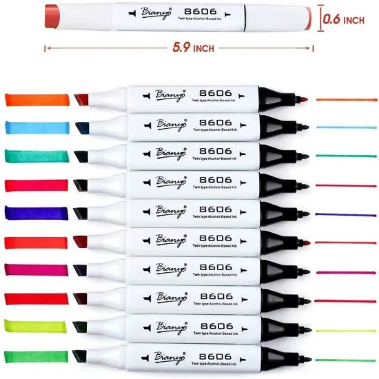 Bianyo Classic 72-Piece Dual Tip Art Markers {2}