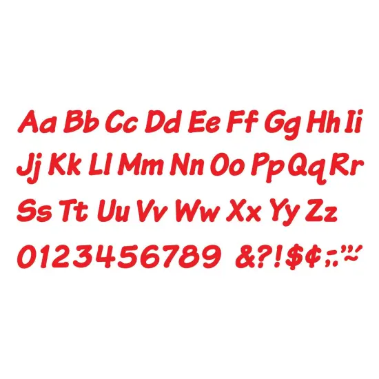Red 4" Italic Combo Ready Letters&reg;, 193 Per Pack, 3 Packs {3}
