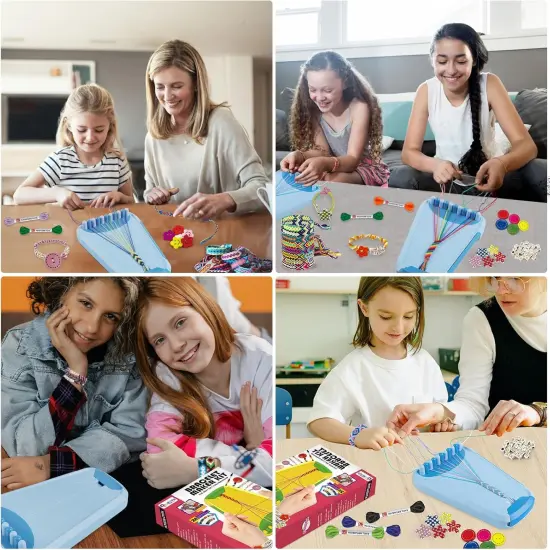 Friendship Bracelet Making Kit - Arts & Crafts Gift for Kids Ages 6-12 Light blue {5}