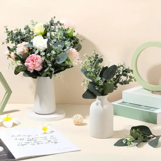 60 Pcs Mixed Eucalyptus Stems with White Seeds &ndash; Perfect for Bouquets, Wreaths, and Decorations {4}