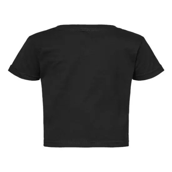 Rabbit Skins&reg; Infant Fine Jersey Short Sleeve Crew Neck Tee - 3322 Black {2}