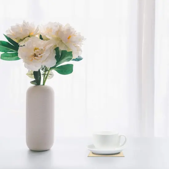 50 Pieces Unfinished Wood Pieces 4x4 Inch Square Blank Wooden,Wooden Cutouts for Crafts,Squares Cutout Tiles Unfinished Wood Cup Coasters Natural Slices Wooden Square Cutouts for Ornaments HomeDecoration {4}