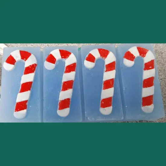 Candy Cane Wax Melt Snap Bar Silicone Mold {2}