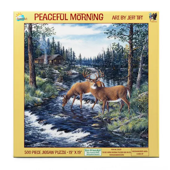 Sunsout Peaceful Morning 500 pc Jigsaw Puzzle 36529 {4}