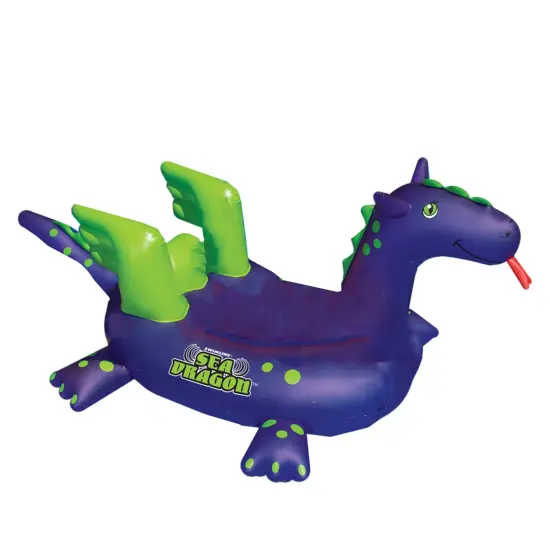 Swim Central Inflatable Purple and Green Sea Dragon Swimming Pool Float, 89-Inch {1}