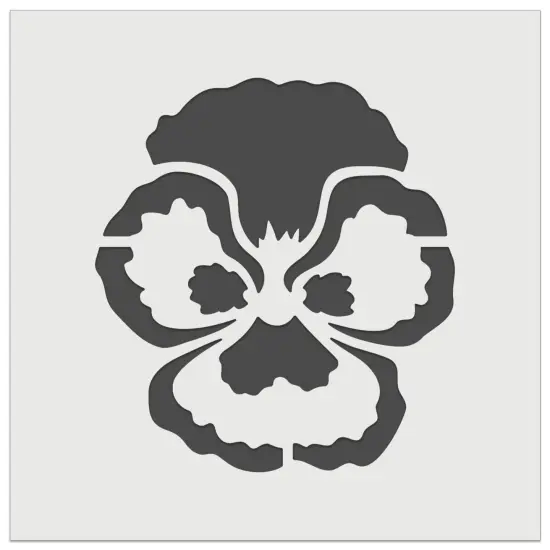 Pansy Annual Flower Wall Cookie DIY Craft Reusable Stencil {7}