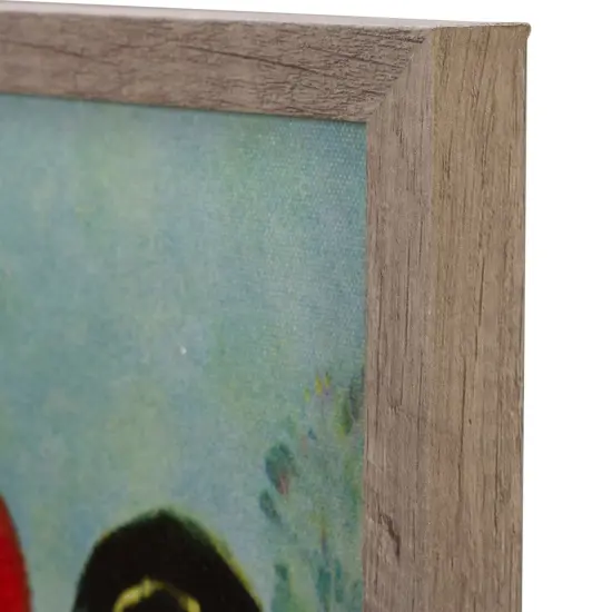 Northlight 19" Fiber Optic Norman Rockwell 'Couple Ice Skating' Christmas Wall Art Blue {5}