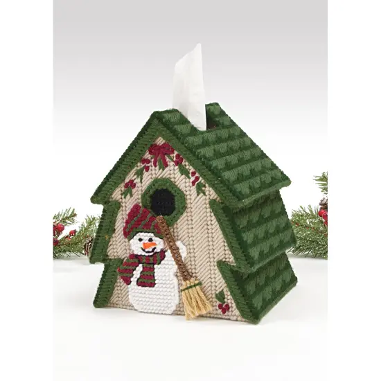 Mary Maxim Plastic Canvas Tissue Box Kit 5"-Tree {2}