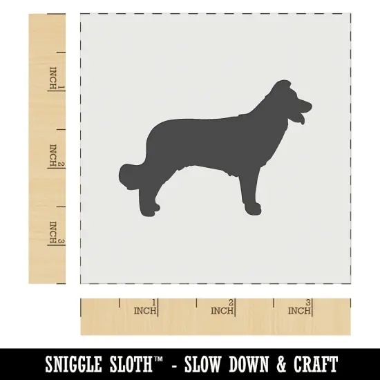 Border Collie Dog Solid Wall Cookie DIY Craft Reusable Stencil {5}
