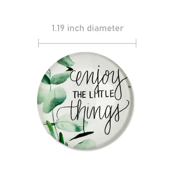 Wrapables Crystal Glass Magnets, Refrigerator Magnets for Office Whiteboards, Cabinets, Lockers (Set of 12) Motivational {2}