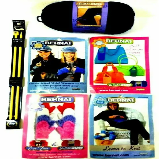 Knitting Kit , Needle's Yarn and Patterns. {2}