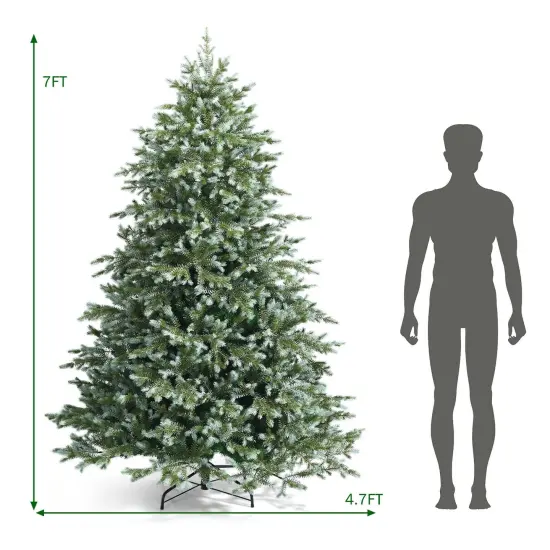7 Feet Artificial Christmas Tree with 1260 Mixed PE and PVC Tips {5}
