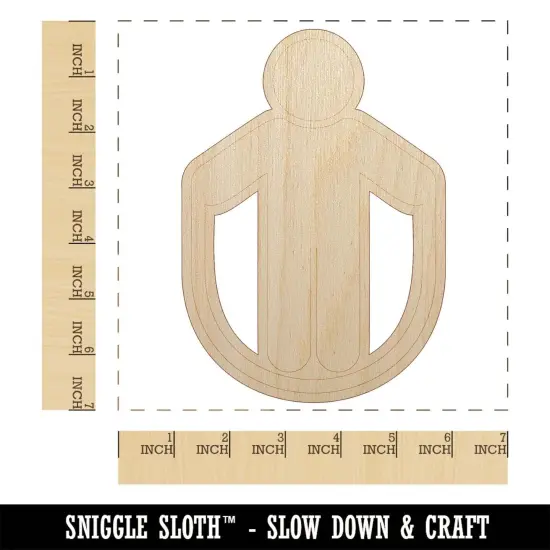 Jump Rope Fitness Unfinished Wood Shape Piece Cutout for DIY Craft Projects {1}