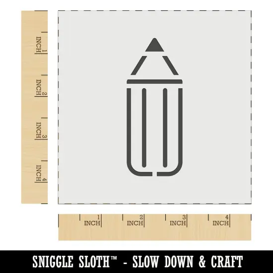 Stubby Pencil Wall Cookie DIY Craft Reusable Stencil {6}