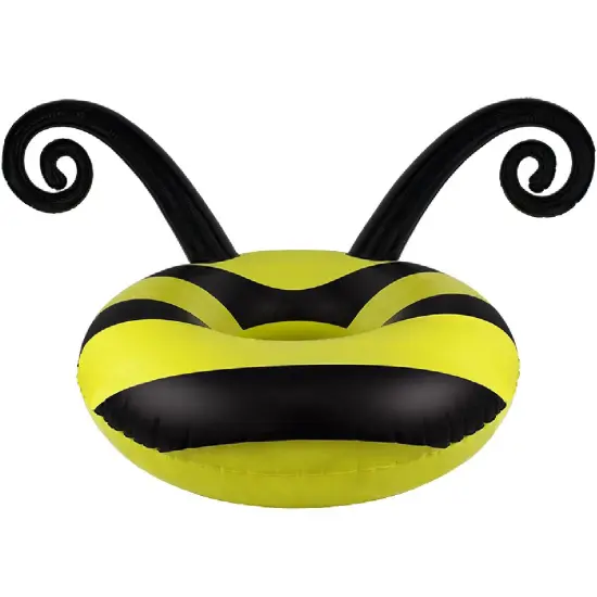 Swim Central Black and Yellow Bumblebee Swimming Pool Party Inner Tube, 48-Inch {1}