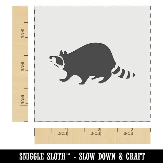 Wandering Raccoon Trash Panda Wall Cookie DIY Craft Reusable Stencil {6}