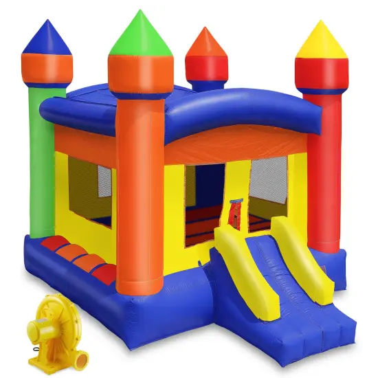 Cloud 9 Commercial Grade 13' x 13' Castle Bounce House with Blower - 100% PVC Inflatable Bouncer {1}