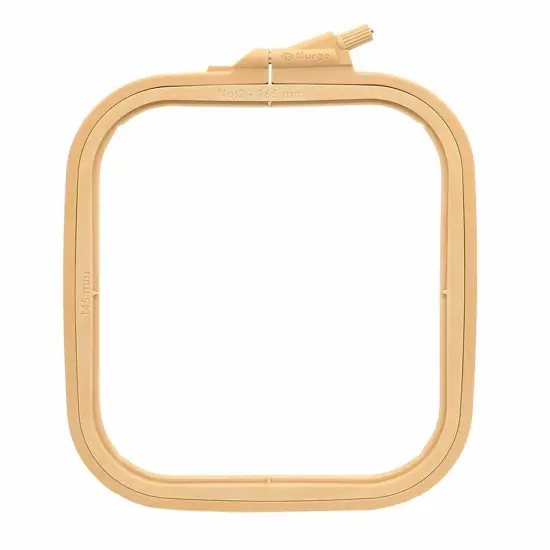 Plastic Square Hoop Nurge 170-12 Coffee Brown {1}