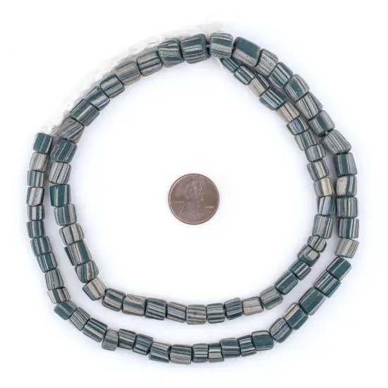 The Bead Chest Ancient-Style Teal Java Gooseberry Beads (6-8mm) {2}