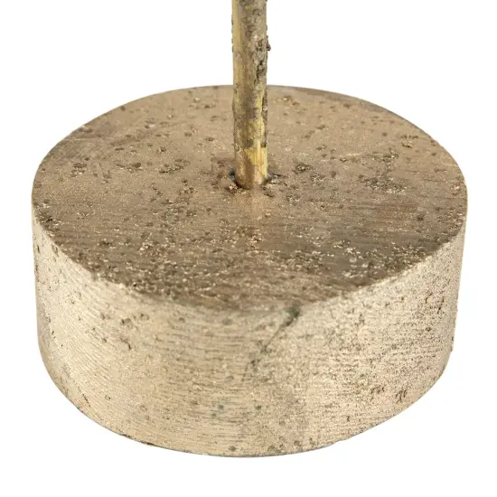 Northlight Layered Tree with Wooden Base Christmas Decoration - 18" - Bronze Finish {5}