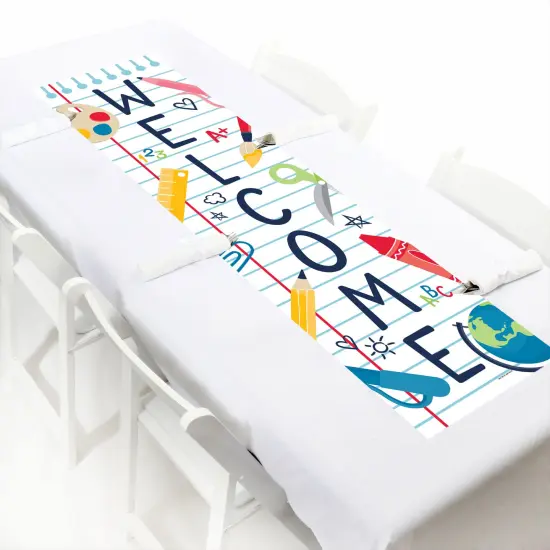 Big Dot of Happiness Back to School - First Day of School Classroom Front Door Decoration - Vertical Banner {6}