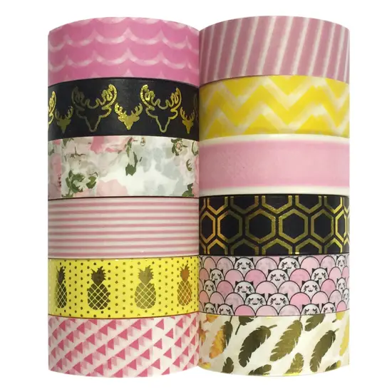 Wrapables WPSET52 Washi Masking Tape Collection (Set of 12) {2}