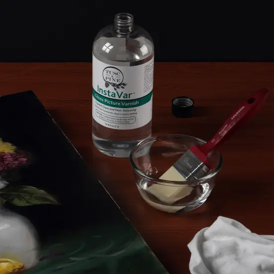 Tusc & Pine InstaVar&trade; Gloss Picture Varnish - Archival Quality Varnish for Oil, Alkyd, and Acrylic Artists {5}