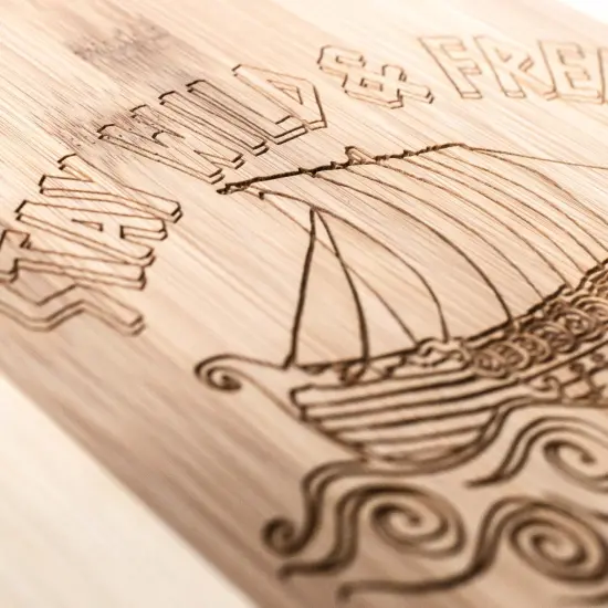 Stay Wild and Free - Viking - Cutting Board {2}