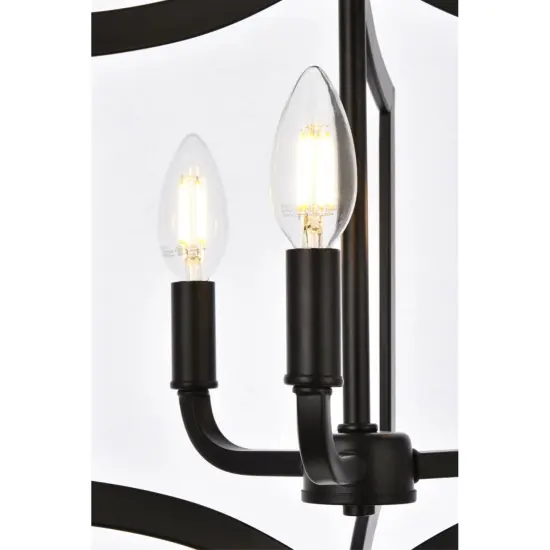 Kiera 3 lights flush mount in black {5}
