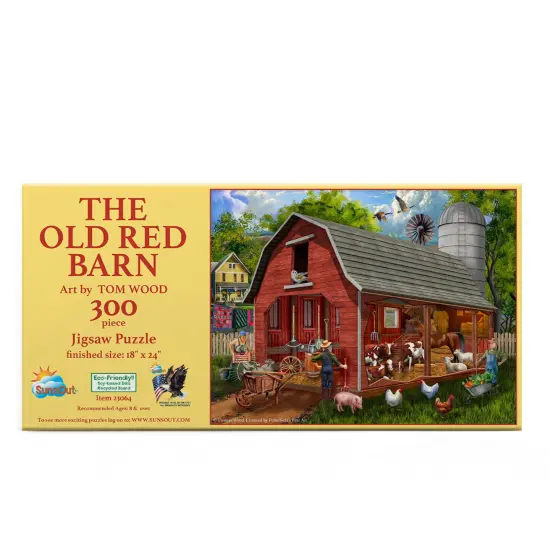 Sunsout The Old Red Barn 300 pc Jigsaw Puzzle 23064 {4}