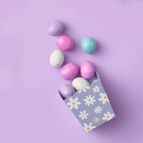 Big Dot of Happiness Purple Daisy Flowers - Party Mini Favor Boxes - Floral Party Treat Candy Boxes - Set of 12 {3}