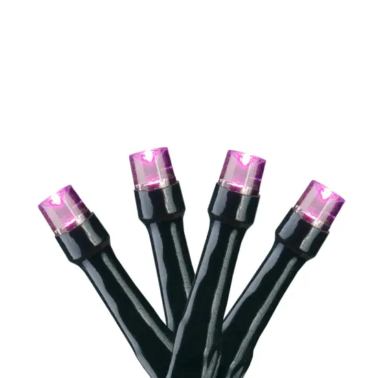 Brite Star LED Micro Wide Angle Christmas Light Set - Pink - 7.25' - Green Wire - 20ct {1}