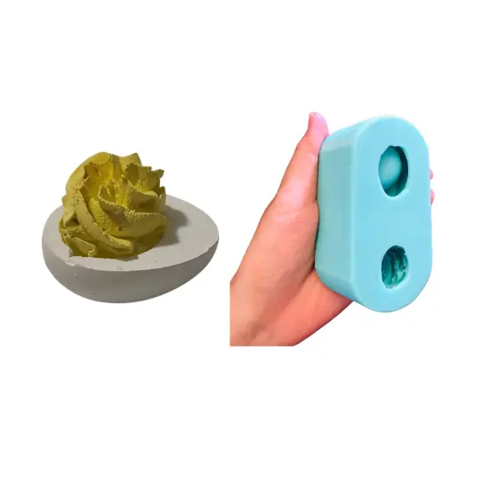 1pc Deviled Eggs Silicone Mold Food Shape Mold for Soap | Wax | Resin Castings.| Not Food Grade {1}