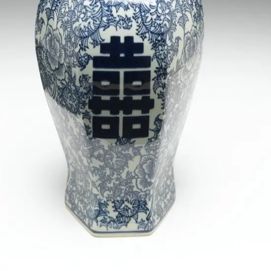 AA Importing 59741 Antiqued Pale Green And Blue Ginger Jar With Lid {3}