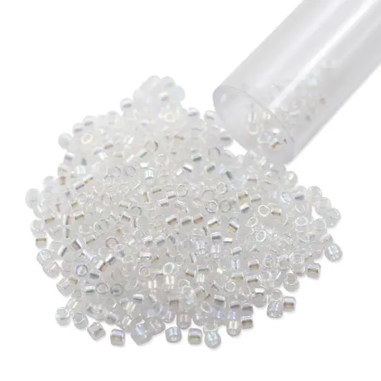 Miyuki Delica Seed Bead 11/0 Transparent Crystal AB {1}