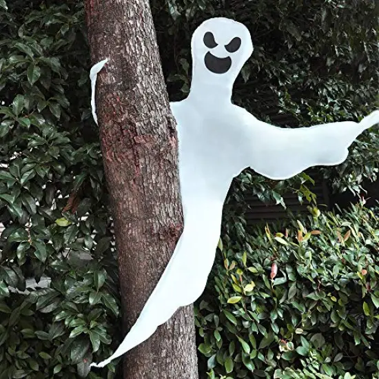 JOYIN 53” Halloween Bendable Tree Wrap Ghost Decoration for Halloween Outdoor, Lawn Decor, Tree, Pilar Decorations, Ghost Party Supplies {2}